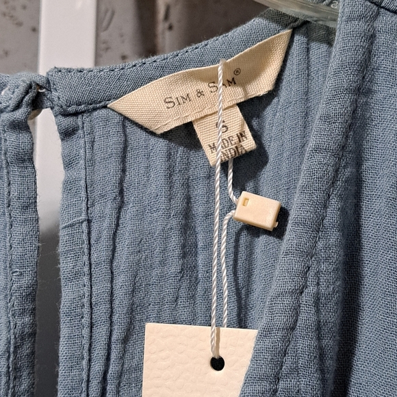 #058 Sz S / Sim & Sam Sleeveless Slate Women's Jumpsuit - Picture 11 of 14